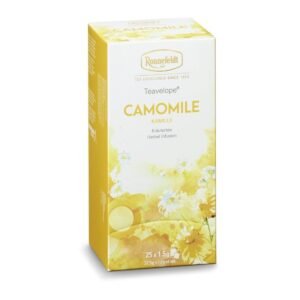 Ronnefeldt World Of Tea - Teavelope® Camomile: Embrace the soothing and calming qualities of Camomile tea, a gentle and comforting herbal infusion.