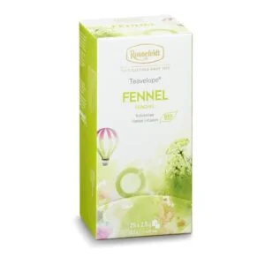 Ronnefeldt World Of Tea - Teavelope® Fennel: Savour the aromatic infusion of Fennel tea, a soothing and digestive herbal delight.