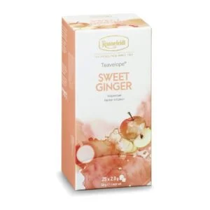 Ronnefeldt World Of Tea - Teavelope® Sweet Ginger: Delight in the invigorating blend of Sweet Ginger tea, a harmonious and uplifting infusion.