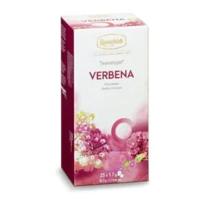 Ronnefeldt World Of Tea - Teavelope® Verbena: Discover the soothing essence of Verbena tea, a calming and revitalizing herbal infusion.