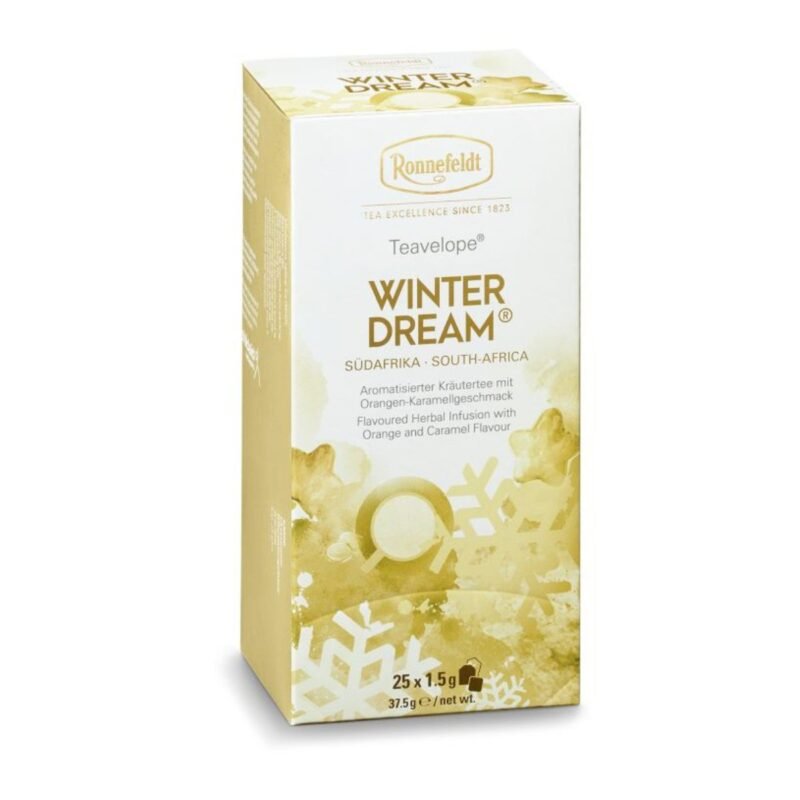 Ronnefeldt World Of Tea - Teavelope® Winter Dream: Embrace the enchanting blend of Winter Dream tea, a delightful and comforting winter indulgence.