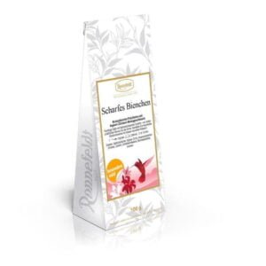 Experience the heat of Ronnefeldt Hot and Spicy Bee tea. A zesty infusion with a touch of sweetness. Get a buzz with this delightful blend! Buy now.