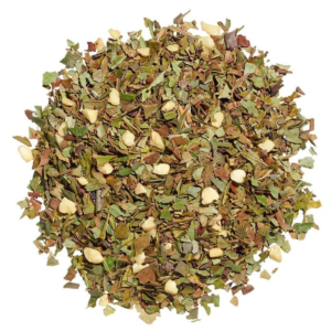 Winter Flower tea by Ronnefeldt - a white Pai Mu Tan tea with almond pieces. Contains nuts.